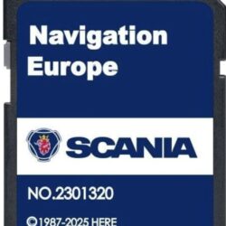 SCANIA NAVIGATIE KAART UPDATE SD KAART EUROPA 2025