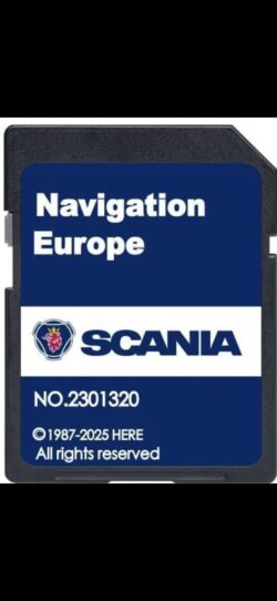 SCANIA NAVIGATIE KAART UPDATE SD KAART EUROPA 2025