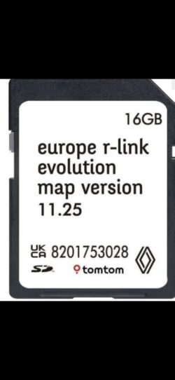 RENAULT R -LINK NAVIGATIE KAART UPDATE V11.25 SD KAART 2025