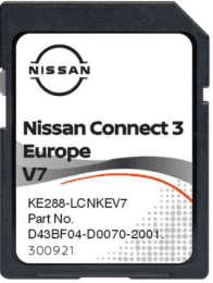 NISSAN CONNECT 3 V7 NAVIGATIE KAART UPDATE SD KAART 2022/2023